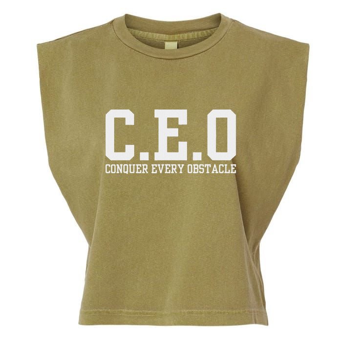 Conquer Every Obstacle X Ceo Garment-Dyed Women's Muscle Tee