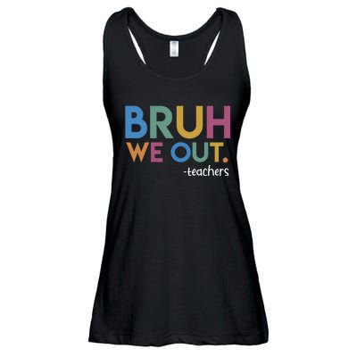 Cute End Of School Year Teacher Summer Bruh We Out Teachers Ladies Essential Flowy Tank