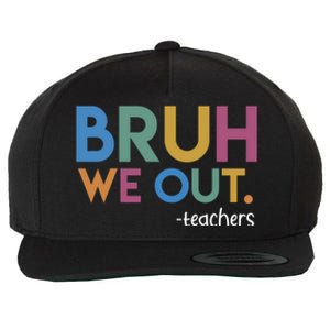 Cute End Of School Year Teacher Summer Bruh We Out Teachers Wool Snapback Cap