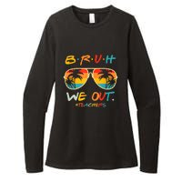 Cute End Of School Year Funny Glasse Summer Bruh We Out Teachers Gift Womens CVC Long Sleeve Shirt