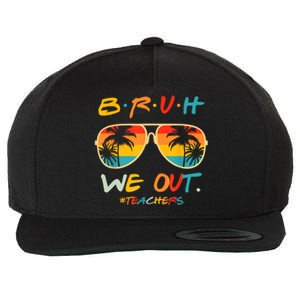 Cute End Of School Year Funny Glasse Summer Bruh We Out Teachers Gift Wool Snapback Cap