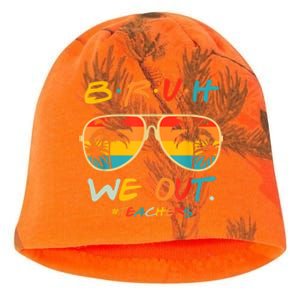 Cute End Of School Year Funny Glasse Summer Bruh We Out Teachers Gift Kati - Camo Knit Beanie