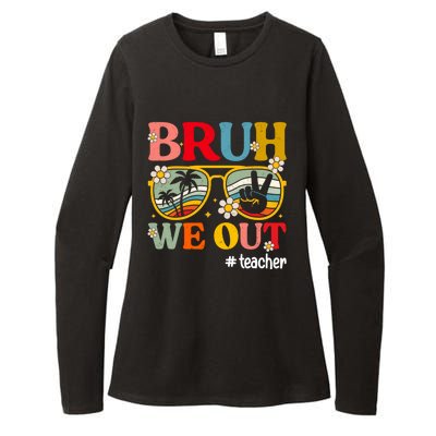 Cute End Of School Year Teacher Summer Bruh We Out Teachers Womens CVC Long Sleeve Shirt