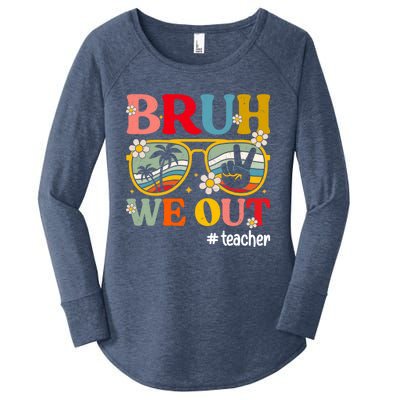 Cute End Of School Year Teacher Summer Bruh We Out Teachers Women's Perfect Tri Tunic Long Sleeve Shirt