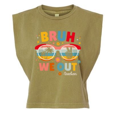 Cute End Of School Year Teacher Summer Bruh We Out Teachers Garment-Dyed Women's Muscle Tee