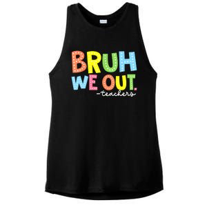 Cool End Of School Year Summer Bruh We Out Teachers Gift Ladies PosiCharge Tri-Blend Wicking Tank