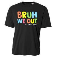 Cool End Of School Year Summer Bruh We Out Teachers Gift Cooling Performance Crew T-Shirt