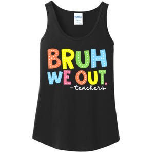 Cool End Of School Year Summer Bruh We Out Teachers Gift Ladies Essential Tank