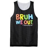 Cool End Of School Year Summer Bruh We Out Teachers Gift Mesh Reversible Basketball Jersey Tank