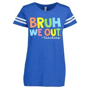 Cool End Of School Year Summer Bruh We Out Teachers Gift Enza Ladies Jersey Football T-Shirt