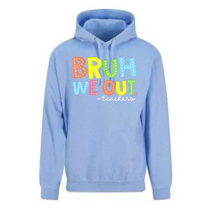 Cool End Of School Year Summer Bruh We Out Teachers Gift Unisex Surf Hoodie