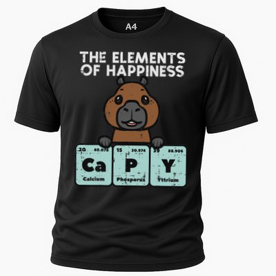 Capybara Elements Of Happiness Capy Science Women Cooling Performance Crew T-Shirt