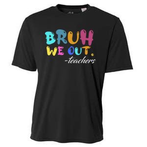 Cute End Of School Year Teacher Summer Bruh We Out Teachers Cooling Performance Crew T-Shirt