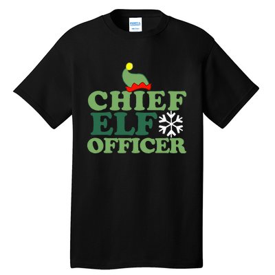 Chief Elf Officer funny Christmas Elf  Tall T-Shirt