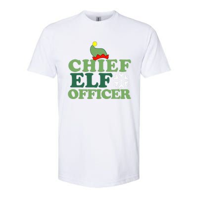 Chief Elf Officer funny Christmas Elf  Softstyle® CVC T-Shirt