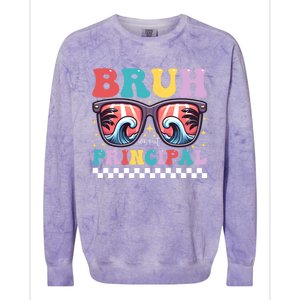 Cute End Of School Year Teacher Summer Bruh We Out Principal Cute Gift Colorblast Crewneck Sweatshirt