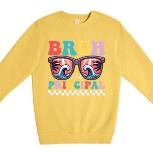 Cute End Of School Year Teacher Summer Bruh We Out Principal Cute Gift Premium Crewneck Sweatshirt