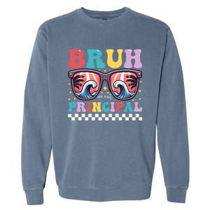 Cute End Of School Year Teacher Summer Bruh We Out Principal Cute Gift Garment-Dyed Sweatshirt