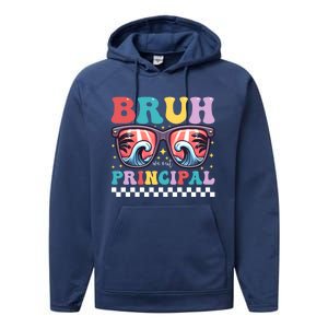 Cute End Of School Year Teacher Summer Bruh We Out Principal Cute Gift Performance Fleece Hoodie