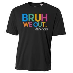 Cute End Of School Year Teacher Summer Bruh We Out Teachers Cooling Performance Crew T-Shirt