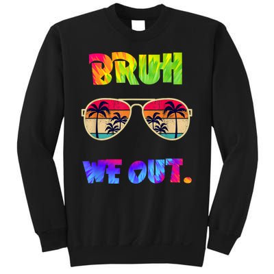 Cute End Of School Year Teacher Summer Bruh We Out Teachers Sweatshirt