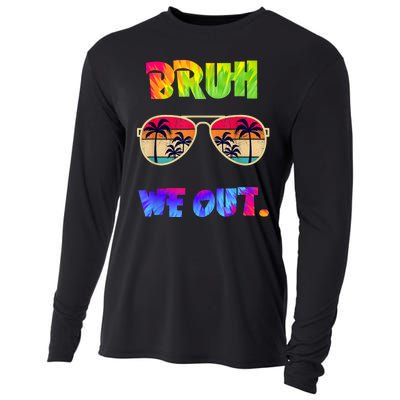 Cute End Of School Year Teacher Summer Bruh We Out Teachers Cooling Performance Long Sleeve Crew