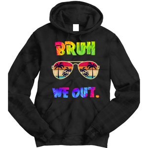 Cute End Of School Year Teacher Summer Bruh We Out Teachers Tie Dye Hoodie