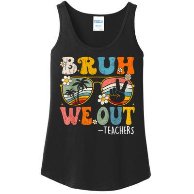 Cute End Of School Year Teacher Summer Bruh We Out Teachers Ladies Essential Tank