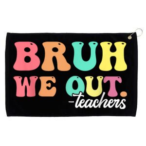 Cute End Of School Year Groovy Summer Bruh We Out Teachers Gift Grommeted Golf Towel