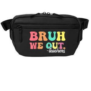 Cute End Of School Year Groovy Summer Bruh We Out Teachers Gift Crossbody Pack