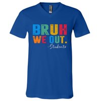 Cute End Of School Year Students Summer Bruh We Out Students V-Neck T-Shirt