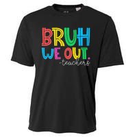 Cute End Of School Year Teacher Summer Bruh We Out Teachers Cooling Performance Crew T-Shirt