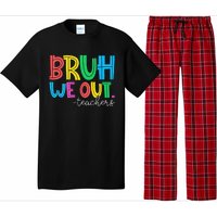 Cute End Of School Year Teacher Summer Bruh We Out Teachers Pajama Set