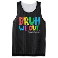 Cute End Of School Year Teacher Summer Bruh We Out Teachers Mesh Reversible Basketball Jersey Tank