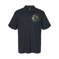 Cute End Of The School Year Bruh We Out Teachers Sunflower Softstyle Adult Sport Polo