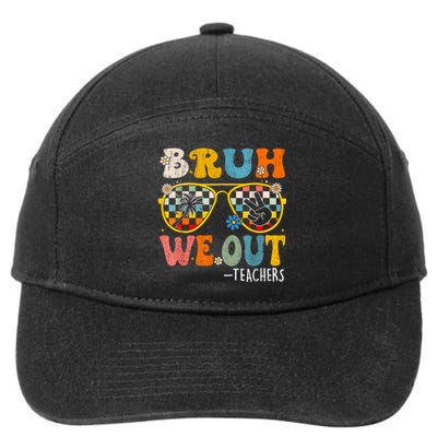 Cute End Of School Year Teacher Summer Bruh We Out Teachers 7-Panel Snapback Hat