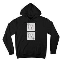 Cute Electrical Outlet Plug & Socket Funny Halloween Couples Hoodie