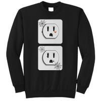 Cute Electrical Outlet Plug & Socket Funny Halloween Couples Sweatshirt