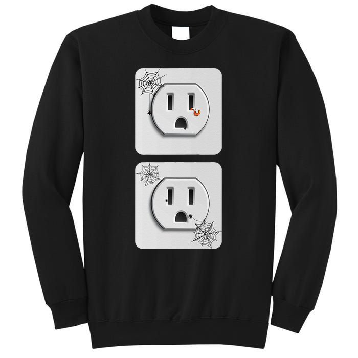 Cute Electrical Outlet Plug & Socket Funny Halloween Couples Sweatshirt