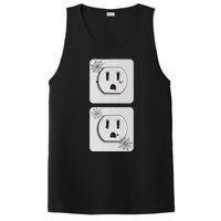 Cute Electrical Outlet Plug & Socket Funny Halloween Couples PosiCharge Competitor Tank