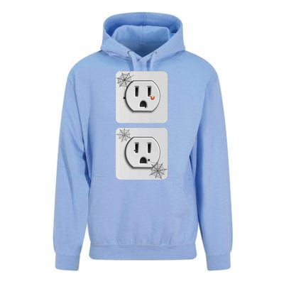 Cute Electrical Outlet Plug & Socket Funny Halloween Couples Unisex Surf Hoodie