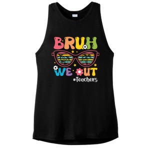 Cute End Of School Year Teacher Summer Bruh We Out Teachers Meaningful Gift Ladies PosiCharge Tri-Blend Wicking Tank