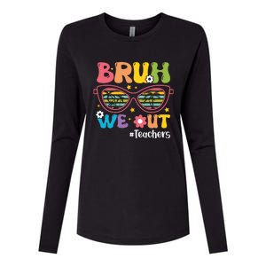 Cute End Of School Year Teacher Summer Bruh We Out Teachers Meaningful Gift Womens Cotton Relaxed Long Sleeve T-Shirt