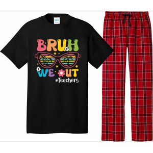 Cute End Of School Year Teacher Summer Bruh We Out Teachers Meaningful Gift Pajama Set