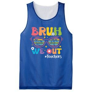 Cute End Of School Year Teacher Summer Bruh We Out Teachers Meaningful Gift Mesh Reversible Basketball Jersey Tank