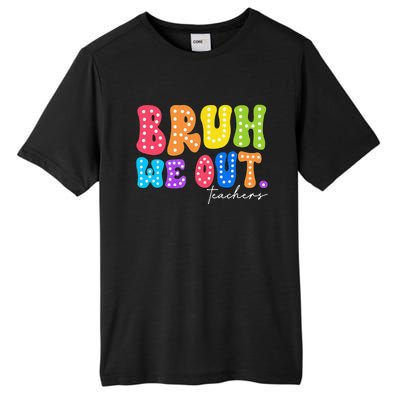 Cute End Of School Year Groovy Summer Bruh We Out Teachers Tall Fusion ChromaSoft Performance T-Shirt