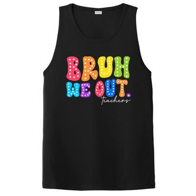 Cute End Of School Year Groovy Summer Bruh We Out Teachers PosiCharge Competitor Tank