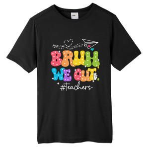 Cute End Of School Year Groovy Summer Bruh We Out Teachers Tall Fusion ChromaSoft Performance T-Shirt