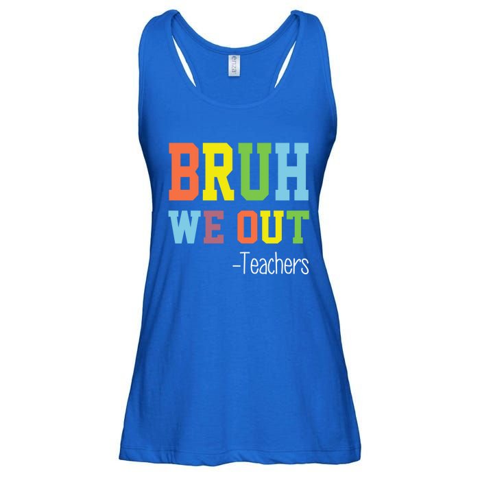 Cute End Of School Year Teacher Summer Bruh We Out Teachers Gift Ladies Essential Flowy Tank