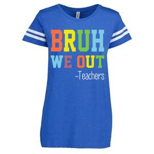 Cute End Of School Year Teacher Summer Bruh We Out Teachers Gift Enza Ladies Jersey Football T-Shirt